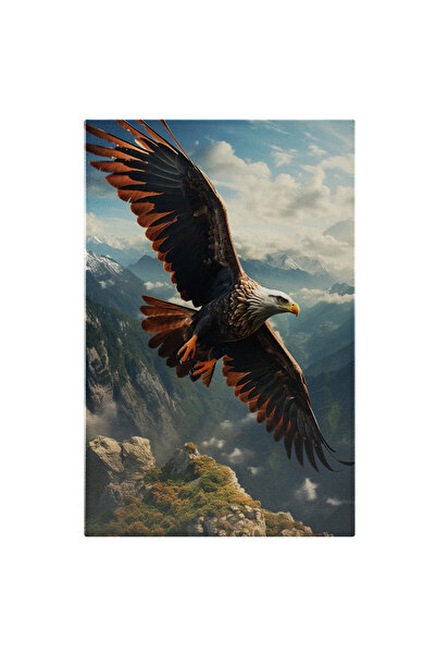 StoryGift Romania Tablou Canvas: Vulturul Cu Cap Alb Zburand Deasupra Muntilo...