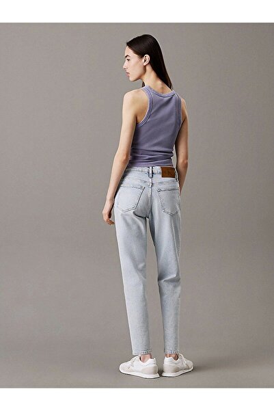 Calvin Klein Kadın Mavi Daralan Paça Pantolon
