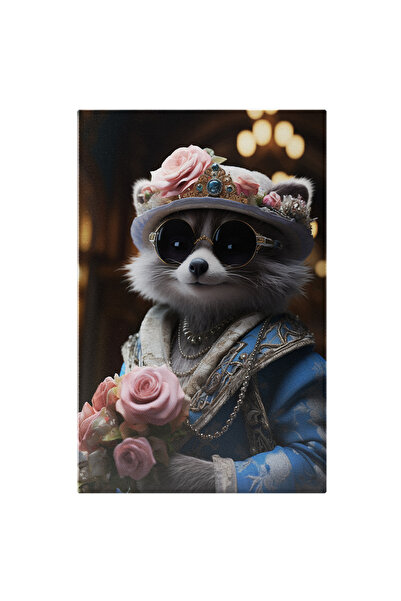 StoryGift Romania Tablou Canvas: Portretul Unei Regine Raton Femela Imbracata Intr-o Costumatie Eleganta Tipic En