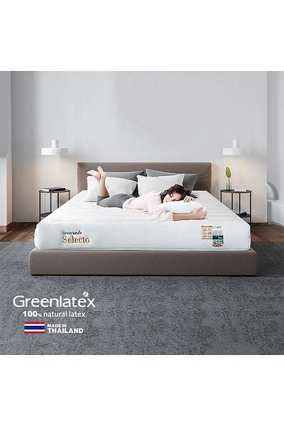 BACK COMFORT Selecto 100% Natural Latex Mattress |Firm Support & Premium Comfort |20cm Height | Made in Thailand