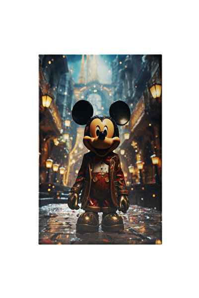 StoryGift Romania Tablou Canvas: Personaj Mickey Mouse Full Body Iubitorii De Desene Animate Zambet Largpapion Ro