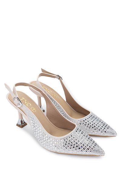 Tamer Tanca Women's Vegan Beige Heeled Shoes
