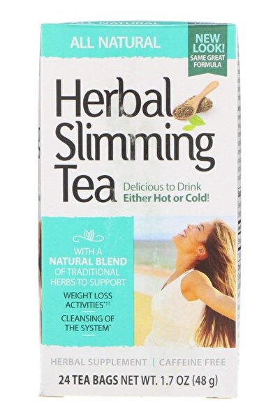 21st Century شاي التخسيس - طبيعي - 24 كيس شاي