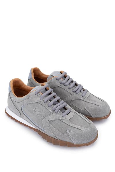 Tamer Tanca Women's Genuine Leather Gray Sneakers & Sports Shoes