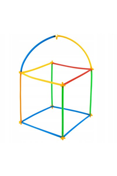 zola Creative straw construction game, 408 pieces, multi-colored