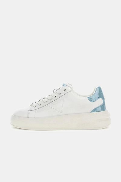 Guess Elbına Damen Weiß/Blau Sneaker Fljbınlea12-whıbl