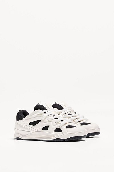 Bershka Contrast skate trainers