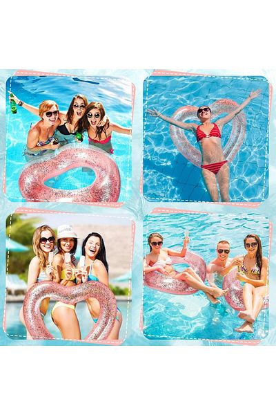 BERMUDA 65 cm Heart Bagel - Inflatable Pattern, for Sea and Pool