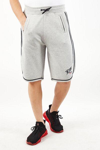 Roberto Cavalli Men Sportswear Fit Training Shorts, Grey