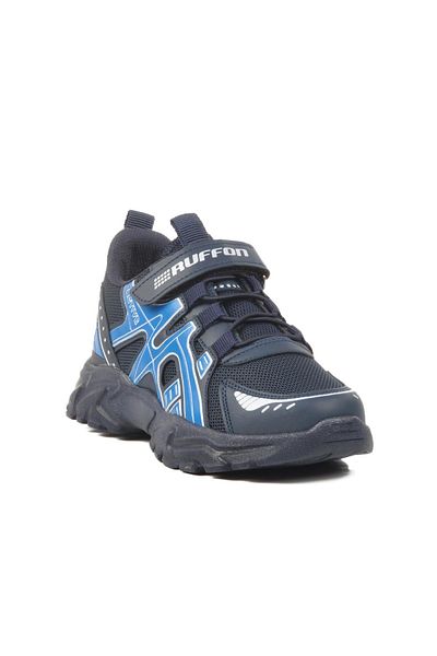 WALKWAY Navy Blue-White Children's Sports Shoes Ruffon 2540 F