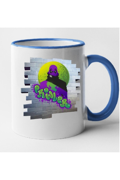 OEM Cană personalizată Fortnite cu mâner albastru - Spray Prowler Tag, INOVAT...