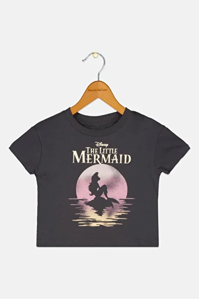Disney Toddlers Girl Short Sleeve Graphic Print T-Shirt, Black