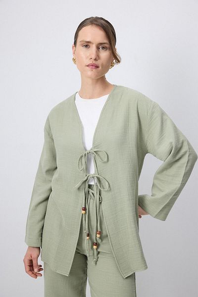 Touché Privé Front Tie Kimono Pants Suit