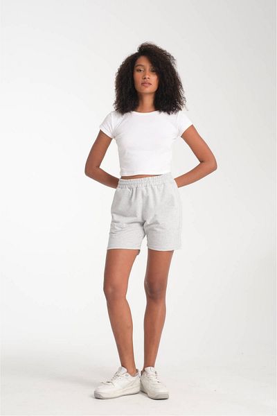 VERSCOVE Women's Mini Size Side Pockets Adjustable Waist Lace Basic Combed Cotton Shorts