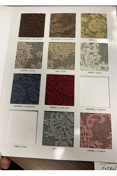 ARTUÇ JAKARLİ OSMANLİ DESEN 3 KİŞİLİK LASTİKLİ ETEKLİ KOLTUK ÖRTÜSÜ KOLTUK KILIFI ESNEK KUMAŞ LEKE TUTMAZ