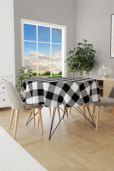 Moud's Pöti Karirano Stolnjak, piknik tkanina, stolnjak, okrugla, Digitalna š...