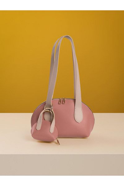 Mojeva Loli Mini Bag Charm Detailed Long Handle Women's Hand and Arm Bag