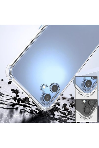 Caseji Samsung galaxy a06 compatible corner protected transparent printed case