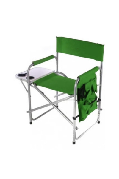 smart home Folding Chair with Storage Pocket and Side Table with 2 Cup Holder...