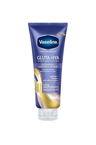Vaseline Healthy Bright Gluta Hya Serum Burst Lotion Overnight Radiance Repair 330ml