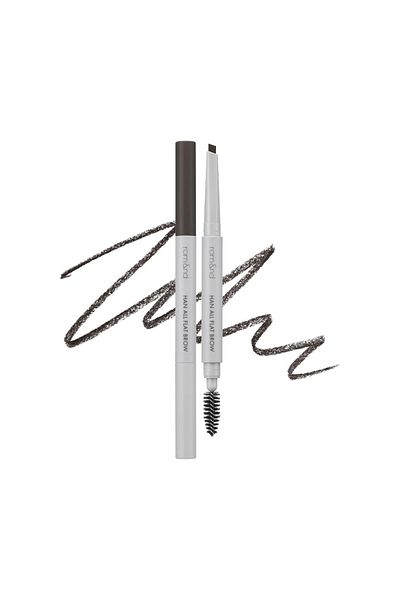 rom&nd Han All Flat Brow C1 Classic Grey 0,17 g - kredka do brwi, chłodny grafit