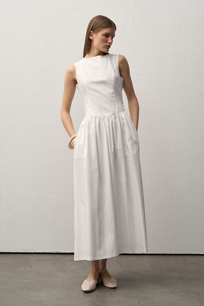 Mathilda By Çiğdem Bilici Women's White Diana Midi Dress