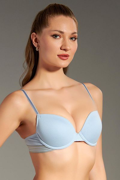 C&City Ungepolsterter Kinder-BH C18133 Hellblau