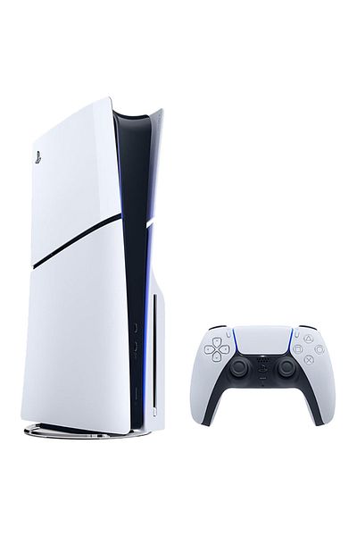 Sony - PlayStation 5 Slim CD Version Console - White - 1TB (TRA Version), 1 Year Warranty