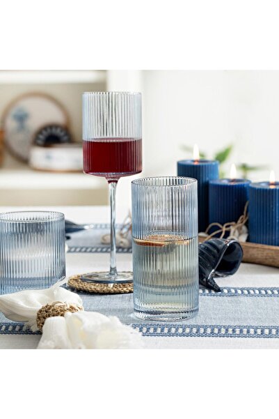 Chakra Silian Meşrubat Bardağı Mavi