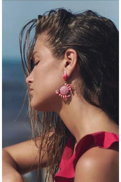Dionme Zra Brand Model Crab Earrings