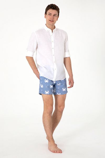 U.S. Polo Assn. Pantaloni scurți de baie albastru pentru bărbați 50299766-vr036