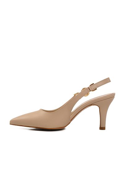 AYAKMOD 312390 Z Beige Women's Heeled Shoes
