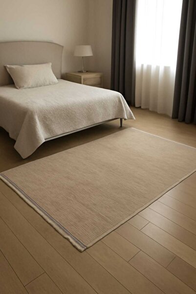 istanbul home 120 x 180ÖLÇÜSÜNDE VİZON KAHVE-AÇIK KAHVE RENGINDE BAMBU URUNDEN DOKUMA TABAN YOLLUK