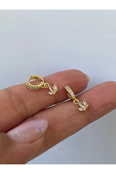 kurukafagift Çelik Taç Parlak Model Helix Tragus Kıkırdak Piercing 8 mm