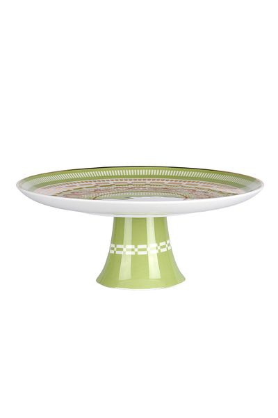 Lucky Art Lancelot New Bone China Porcelain Cake Stand with Foot