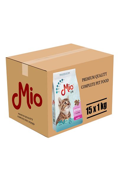 MİO Dry food for junior cats❤️, Box 15 Bags x 1 Kg, Premium, Mio Cat, Cat food ⭕ kitten puppy