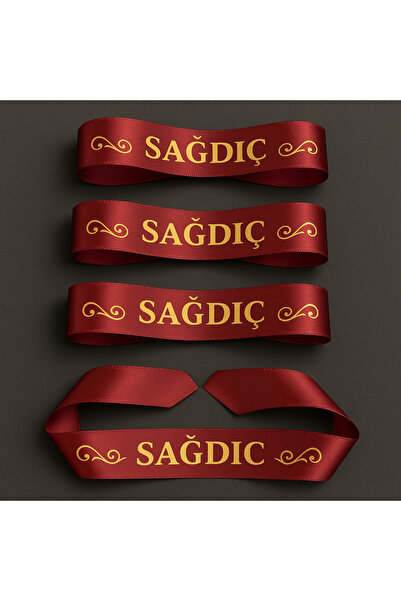 Fiyonks Atölye Sağdıç Kol Kurdele Bileklik Bant, Kına Gecesi Düğün Bride Bekarlığa Veda Söz, 1 Adet