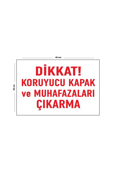 Lucena Metal Caution Extraction of Covers and Enclosures 30 cm X 40 cm A3 Size Warning Sign