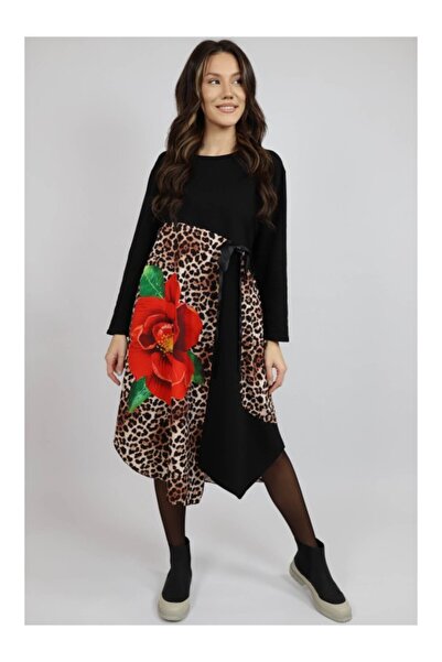 FASHIONLAND ΑΣΥΜΜΕΤΡΗΤΟ ΜΙΝΤΙ ΦΟΡΕΜΑ ΜΕ ΤΣΕΠΗ ΚΑΙ ΜΑΚΡΥ ΜΑΝΙΚΙ ΜΕ ΛΟΥΛΟΥΔΙΑ A...