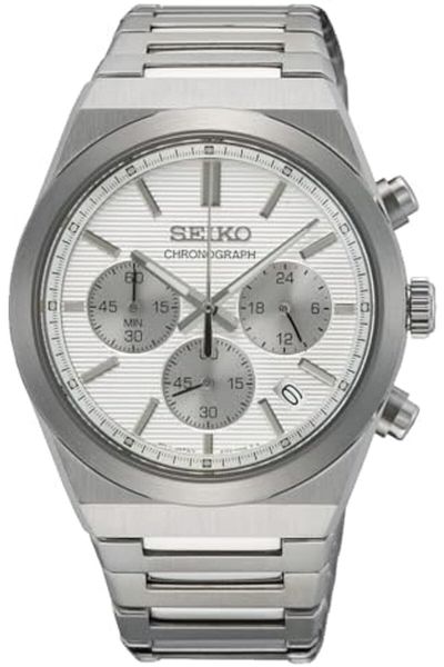 Seiko Men's Analogue Quartz Watch with Stainless Steel Strap SSB451P1