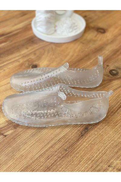 ÇOCUKÇA MODA Women Men Sea Shoes Non-Slip Sole Stylish Pool Transparent Beach Rafting Sandals Rubber