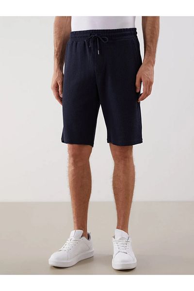 LC Waikiki Lcw Eco Navy Blue Standard Mold Men's Bermuda Shorts