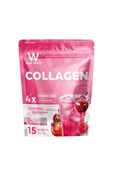 Wink White Collagen Pink Glow Plus 12g x15 Sachets