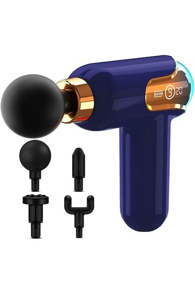 varioshop Aparat de masaj profesional VarioShop®, 9 viteze, 4 capete interschimbabile, reîncărcabil, putere 30W