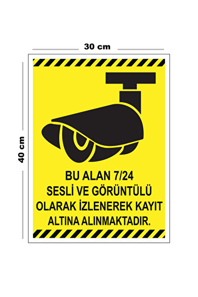 Lucena مساحة معدنية 7 24 مراقبة صوتية ومرئية للتسجيل مقاس 30 سم × 40 سم مقاس A3