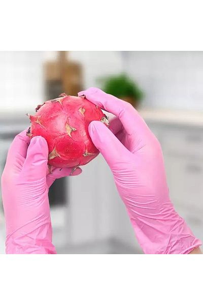 Choice S 100pcs 100/50/20pcs Pink Nitrile Gloves For Cleaning Kitchen Dishwashing Gloves For Hair Dyeing Be