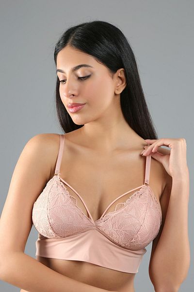 C&City Καλυμμένο Bralet - Σουτιέν, Capucino Color C18320