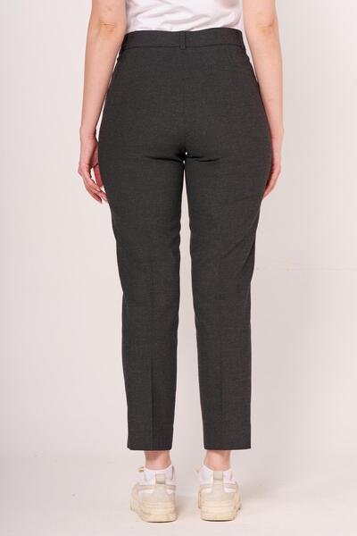 Villager&Son Vs Yandan Cepli Kumaş Pantolon 22y-027 Füme Ekose 7