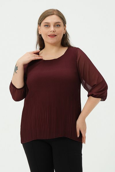 Shahiqa Plus Size Pleated Detail Blouse
