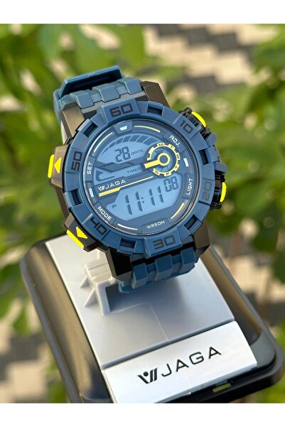 Jaga Dijital 2 Yıl Garantili Alarm+Kronometre+Işık Ve Takvimli 5 Atm Genç Spor Erkek Kol Saati JG001
